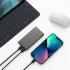 WiWU Wi-P013 Slim Series Ultra Slim Portable Power Bank 10000mAh 22.5W With LED Light Indicator - Gray